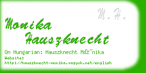 monika hauszknecht business card